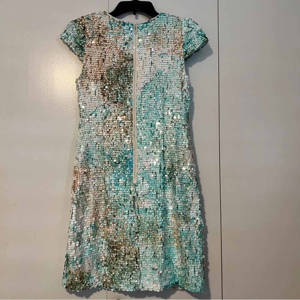 Sequin Cap-sleeve fitted Dress - Picture 8 of 14